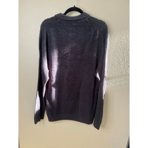 Original Weatherproof Men's Gray Sweater Size X-large long sleeve 3/4 zipper - Picture 5 of 6